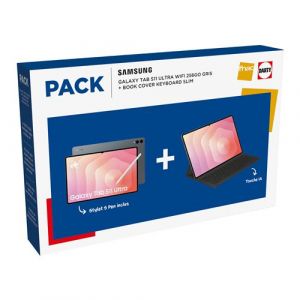 Samsung Pack Galaxy Tab S11 Ultra 14,6" Wifi 256 Go Gris + Book Cover KeyBoard + Slim S Pen