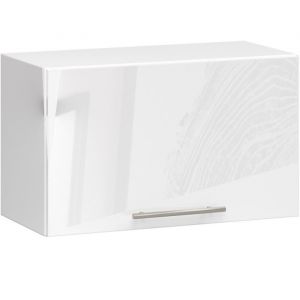 Meuble de cuisine haut AKORD W60 OLIWIA modulable Blanc 60 cm 1 porte couleur Blanc Brillant 1 &eacute;tag&egrave;re 60x30x29 cm