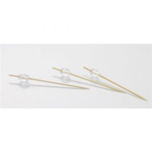 Set de 100 piques à cocktail bambou et cristal Marron C valier Diffusion