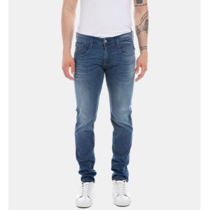 REPLAY Jean Anbass slim strech stone washed Bleu - Couleur Bleu - Taille S