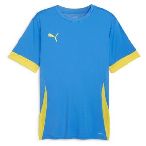 Puma Mixte Match Teamgoal Maillot De Football, Bleu Allumé - Jaune Plus Rapide, 3XL EU