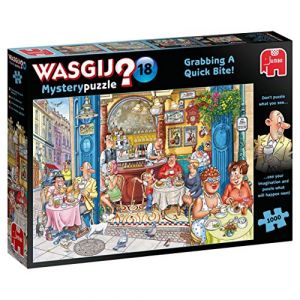 Jumbo Puzzle 1000 pièces : Wasgij Mystery 18 : Grabbing a Quick Bite !