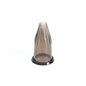 De Buyer Douille cannelée "Petit Four" en tritan - 14 dents - Diamètre 10 mm -, Noir