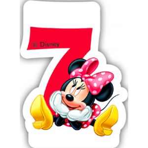 Bougie 7 ans Minnie café