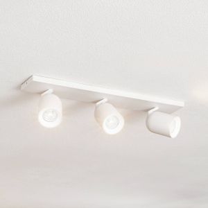 Arcchio spot Brinja, angulaire, blanc, 3 lampes, aluminium, GU10