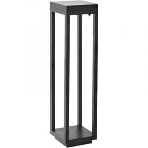 Beliani Borne solaire ext&eacute;rieure LED SELWAY Noir
