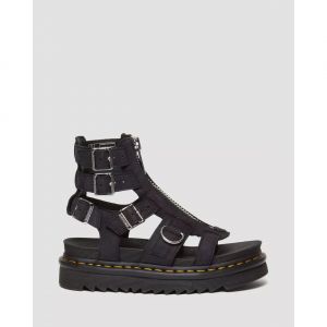 Dr. Martens Spartiates plateformes Olson boucles en nubuck
