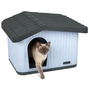 Vounot Maison pour Animaux de Compagnie Blanc
