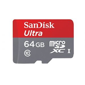 Sandisk Carte Mémoire microSDHC Ultra 64 Go Classe 10