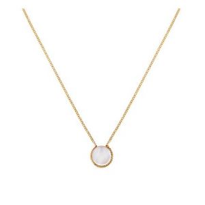 Collier doré à l'or fin nacre LADY