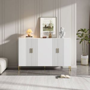 Ensemble de meubles de salon (1 meuble tv 200x40x42cm + 1 table basse fixe), effet marbre, aggloméré, blanc
