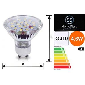 Ampoule led spot gu10 4.6w blanc chaud - P. OUTILLAGE