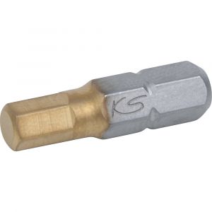 KS Tools 1/4" Embouts de vissage 6 pans TIN, 25mm, 8mm, pack de 5