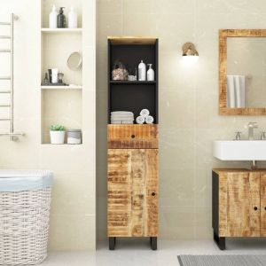 VidaXL Armoire de salle de bain 38x33x160 cm bois massif de manguier 351998