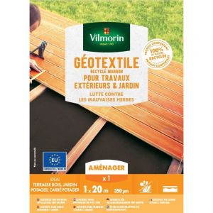 Vilmorin G&eacute;otextile Recycl&eacute; Marron Travaux Ext&eacute;rieurs - 100 g/m&sup2; - 1 m x 20 m