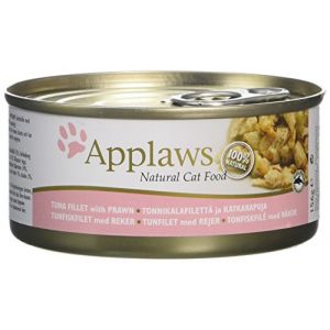 Image de Applaws Boîte pour chat - Filet de thon/crevettes 156 g