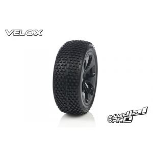 Image de Tyre set pre-mounted "Velox RC M3 Soft" , fits "Buggy 1/8" 17mm Hex Rims Medial Pro