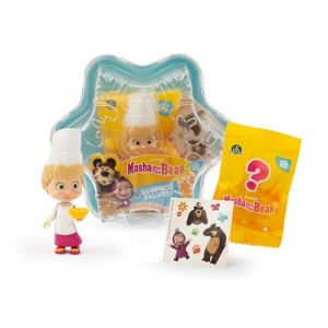 Giochi Preziosi Masha et Michka - Pack Flocon de Neige 2 Figurines (Dont 1 Surprise) - Asst - en pr&eacute;sentoir MHA29