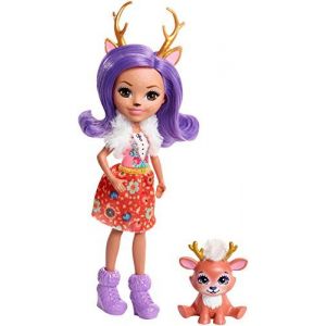 Mattel Enchantimals - Mini poupée et Animal - Danessa Biche