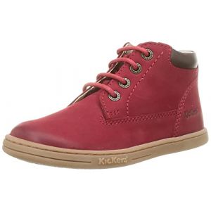 Kickers TACKLAND, Plat Oxford Mixte bébé, Rouge, 22 EU