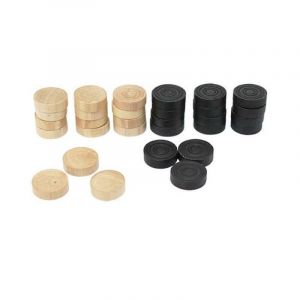 Softee Pions de jeu de dame en bois enfant
