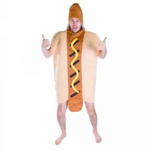 Bodysocks costume hot dog marron