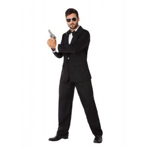 Atosa D&eacute;guisement agent secret en smoking homme - Taille: M / L