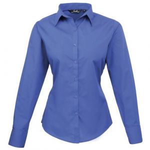 Premier Chemisier à manches longues - Femme (48 FR) (Bleu roi) - UTRW1090