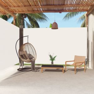 VidaXL Auvent latéral rétractable Crème 220x600 cm