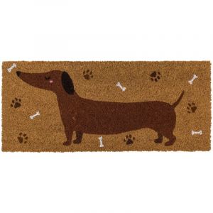 Out Of The Blue Paillasson teckel en fibre de coco 70 × 30 cm