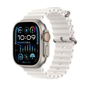 Image de Apple Watch Ultra 2 GPS + Cellular - Titanium Case - Blanc Ocean Band - 49 mm - M