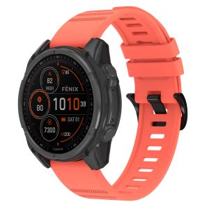 Imoshion QuickFit Bracelet en silicone Stripe Garmin Watch | Fixation 22 mm - Orange