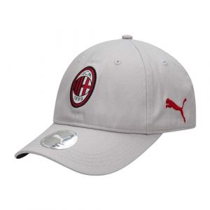 AC Milan Team Cap, Casquette de Baseball Mixte Adulte, Feather Gray-Puma Black, 4099683456750