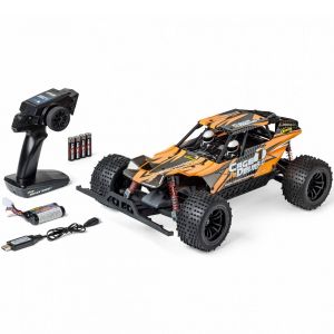 Carson 500404278 1:10 FE Cage Devil 3.0 2.4G 100% RTR - Voiture radiocommand&eacute;e, Truggy Tout-Terrain, Batteries et radiocommande incluses, Truggy, Orange