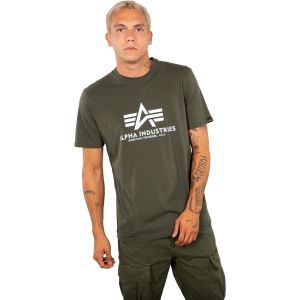 Alpha industries Basic, taille S, homme, olive blanc