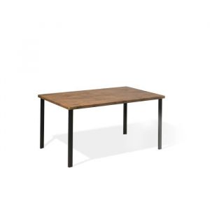 Beliani Table de salle à manger 150 x 90 cm LAREDO - marron foncé