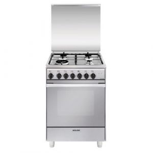 Glem Cuisinière Mixte Gas U664MI 64L Autonome 4 Foyers Acier Inoxydable