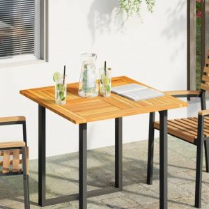 VidaXL Dessus de table 80x80x2,2 cm carré bois massif d'acacia