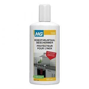 HG Inox éclat éclair, Polissage, Huile de conditionnement, Acier inoxydable, Bouteille, 125 ml
