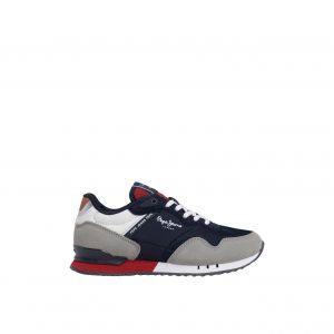 Pepe Jeans Baskets basses enfant LONDON PARK B Beige - Taille 36,37,38,39,32,33,34,35