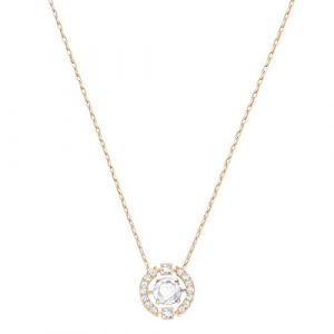 Image de Swarovski Mousseux danse collier rond - 5272364 or rose
