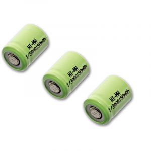 Image de Vhbw 3 x Pile Ni-MH 1/3 AAA, cellule brute, cellule industrielle 150mAh (1.2V) pour utilisation dans les batteries de modélisme, etc