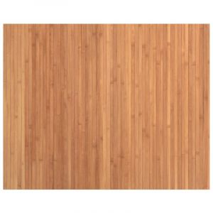 VidaXL Tapis rectangulaire naturel 80x100 cm bambou