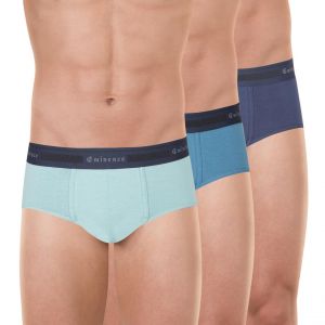 Eminence Lot de 3 slips homme Tailor bleu en coton