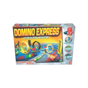 Goliath Grand coffret domino express crazy race : 150 dominos - jeu de construction - collector