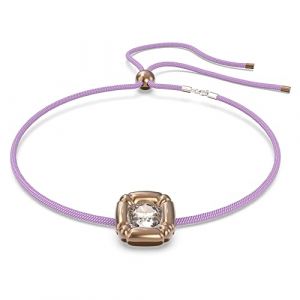 Swarovski Collier Dulcis, Cristaux taille coussin, Violet Blanc