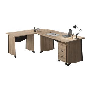 Bureau complet + caisson gregory-largeur 160 cm-