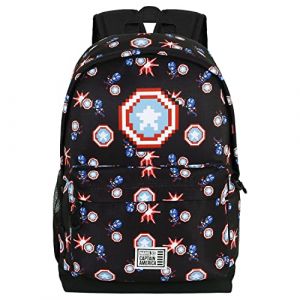 Karactermania Sac à dos Eco 2.0 Captain America Pixel