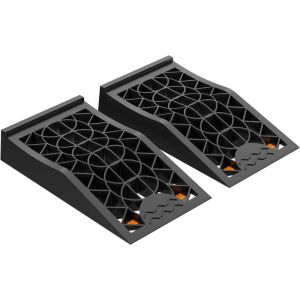 wiltec Rampe d'accès extra plate 3 Tonnes 2 Pièces en Plastique Dispositif Véhicules lourds