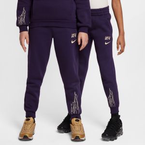 Nike Bas de Survêtement Club Fleece Mbappé Personal Edition - Violet/Blanc/Doré Enfant, pointure XS: 122-128 cm - ['Violet'] - Taille XS: 122-128 cm